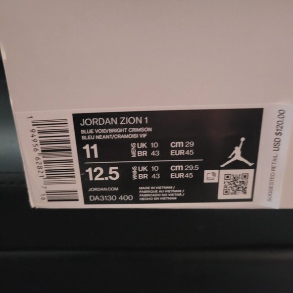 Jordan Zion 1 - Size 11 - ZNA 2021 - Authentic Original Release - Brand New main image 5